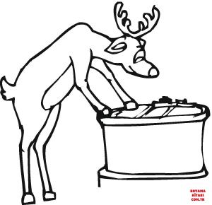 Geyik boyama sayfası, Deers coloring page, , deers deer illustration 