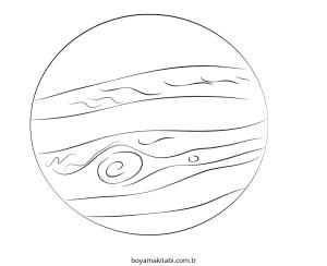 Gezegen boyama sayfası – eğitici aktivite, yaratıcılık