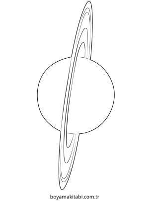 Gezegen boyama sayfası – el becerilerini geliştirir, boyama çalışması