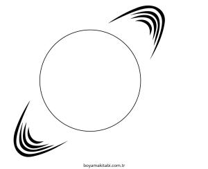 Gezegen boyama sayfası – evde etkinlik, ücretsiz yazdır