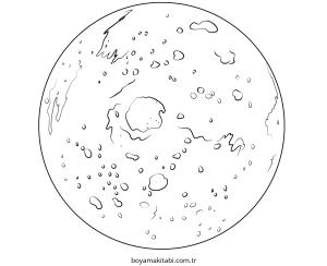 Gezegen boyama sayfası – renkli çizimler, okul öncesi