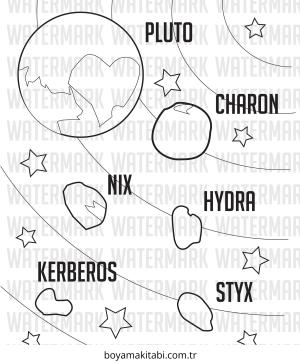 Gezegen boyama sayfası – keyifli zaman, renkli çizimler