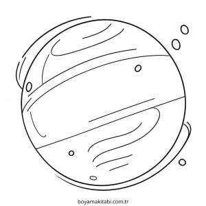 Gezegen boyama sayfası – boyama etkinliği, çocuk aktivitesi
