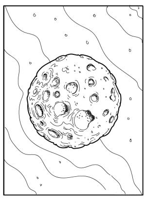 Gezegenler boyama sayfası,  coloring page, Normal Gezegen, 