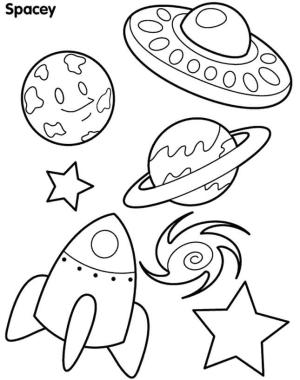 Gezegenler boyama sayfası,  coloring page, Uzay Gemileri ve Gezegenler, 