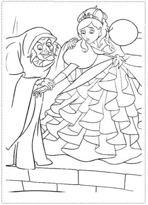 Giselle boyama sayfası,  coloring page, Komik Giselle Yüz, 