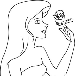 Giselle boyama sayfası,  coloring page, Giselle Tutan Kuş, 