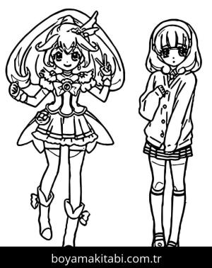 Glitter Force boyama sayfası – eğitici aktivite, yaratıcılık