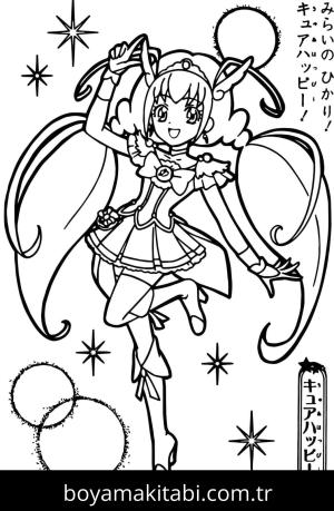 Glitter Force boyama sayfası – okul öncesi, evde etkinlik