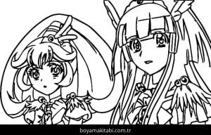 Glitter Force boyama sayfası – el becerilerini geliştirir, boyama çalışması