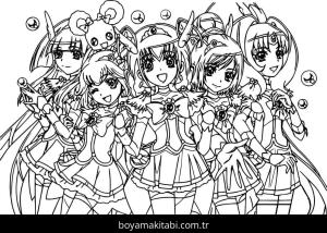 Glitter Force boyama sayfası – eğitici aktivite, yaratıcılık