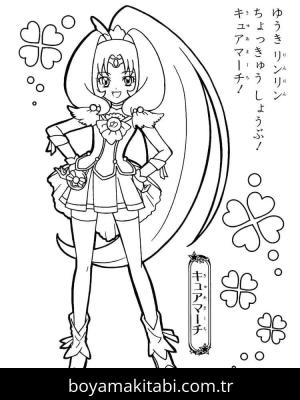 Glitter Force boyama sayfası – boyama çalışması, yaratıcılığı geliştirir