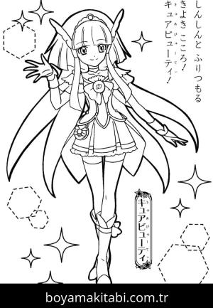 Glitter Force boyama sayfası – boyama çalışması, yaratıcılığı geliştirir