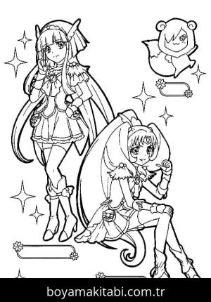 Glitter Force boyama sayfası – eğlenceli etkinlik, el becerilerini geliştirir