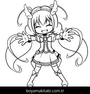 Glitter Force boyama sayfası – el becerilerini geliştirir, boyama çalışması