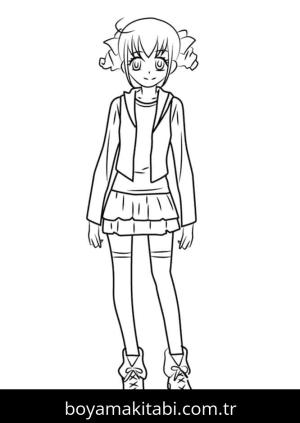 Glitter Force boyama sayfası – çizgi film temalı, basit çizim