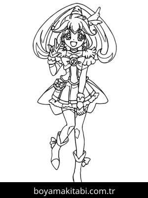 Glitter Force boyama sayfası – çocuk aktivitesi, PDF indir