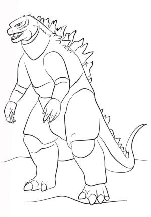 Godzilla boyama sayfası,  coloring page, Godzilla Yazdırılabilir, 