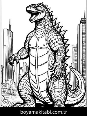 Godzilla boyama sayfası,  coloring page, , 