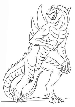 Godzilla boyama sayfası,  coloring page, Godzilla Hareketli, 