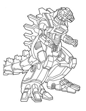 Godzilla boyama sayfası,  coloring page, Mekagodzilla, 