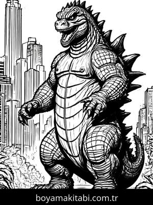 Godzilla boyama sayfası,  coloring page, , 