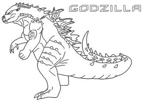 Godzilla boyama sayfası,  coloring page, Erkek Çocuklar İçin Godzilla, 