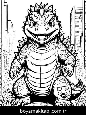 Godzilla boyama sayfası,  coloring page, , 