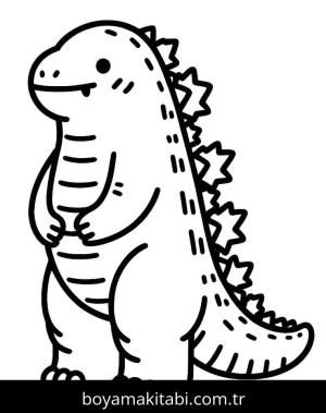 Godzilla boyama sayfası – yaratıcılığı geliştirir, keyifli zaman