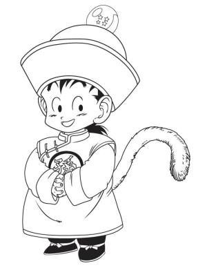 Gohan boyama sayfası,  coloring page, Bebek şarkı, 