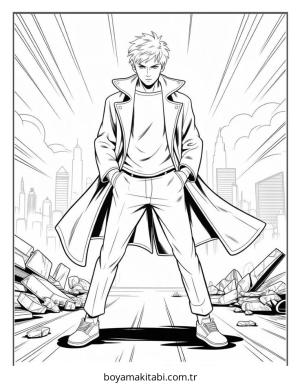 Gojo boyama sayfası – boyama etkinliği, çocuk aktivitesi