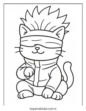 Gojo boyama sayfası – el becerilerini geliştirir, boyama çalışması