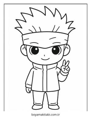 Gojo boyama sayfası – evde etkinlik, ücretsiz yazdır