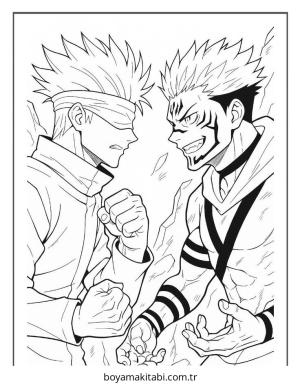 Gojo boyama sayfası – PDF indir, sevimli karakter