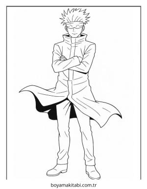 Gojo boyama sayfası – el becerilerini geliştirir, boyama çalışması