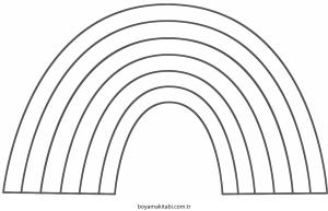 Gökkuşağı boyama sayfası – ücretsiz yazdır, boyama etkinliği