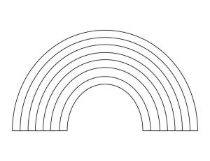 Gökkuşağı boyama sayfası, Rainbow coloring page, Iyi Gökkuşağı, 