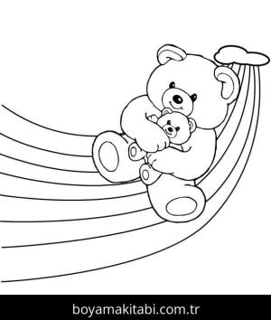 Gökkuşağı boyama sayfası – eğlenceli etkinlik, el becerilerini geliştirir