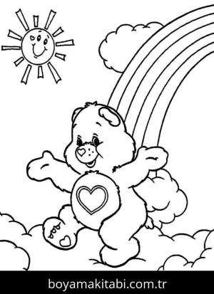 Gökkuşağı boyama sayfası – yaratıcılık, eğlenceli etkinlik