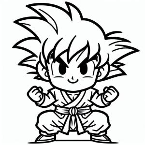 Goku Ultra İçgüdü boyama sayfası,  coloring page, Goku çok tatlı, 