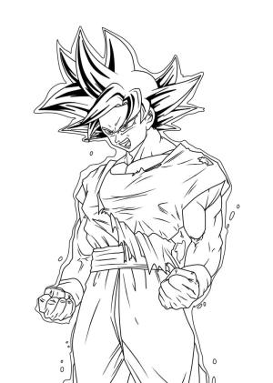 Goku Ultra İçgüdü boyama sayfası,  coloring page, Goku Ultra İçgüdü 2, 