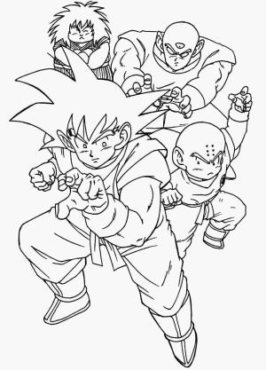 Son Goku boyama sayfası,  coloring page, Goku ve Arkadaşları, 