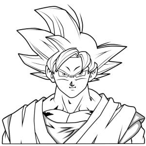 Son Goku boyama sayfası,  coloring page, Goku Resmini Çiz, 