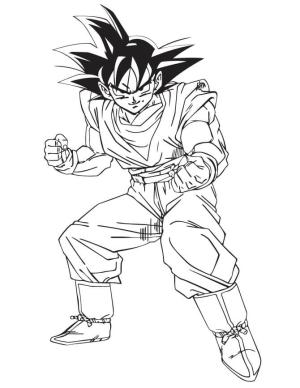 Son Goku boyama sayfası,  coloring page, Goku Dövüşü, 