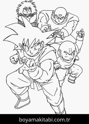 Son Goku boyama sayfası – yaratıcılık, eğlenceli etkinlik