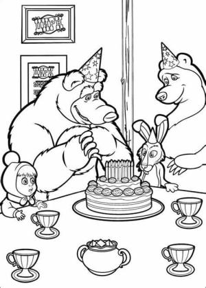 Goldi ve Ayıcık boyama sayfası,  coloring page, Goldie ve Ayı Resmi Anahat, 