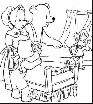 Goldi ve Ayıcık boyama sayfası,  coloring page, Goldie ve Ayı JPG, 