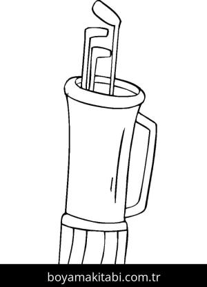 Golf boyama sayfası – eğlenceli etkinlik, el becerilerini geliştirir