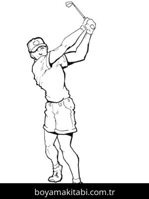 Golf boyama sayfası – yaratıcılığı geliştirir, keyifli zaman