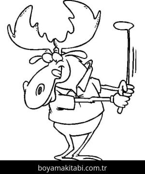 Golf boyama sayfası – evde etkinlik, ücretsiz yazdır